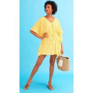 Talbots Yellow Gingham Swim Coverup